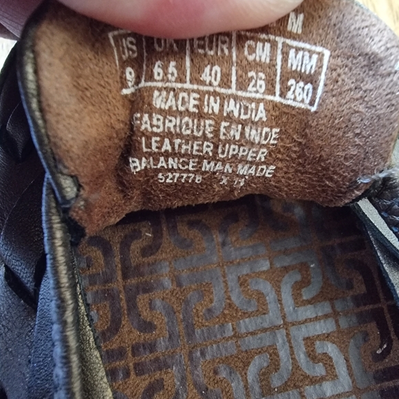 Rockport Leather Slip-On Hurache Sandal Etty Bronze Women's Flats Size 9 M - Picture 8 of 9